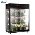 2-15 Fresh Flower Display Chiller Glass Cabinet Upright Showcase